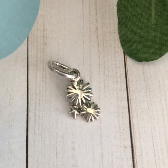 Pandora Daisy Flower Bouquet Dangle Charm NWOT - Picture 3 of 13